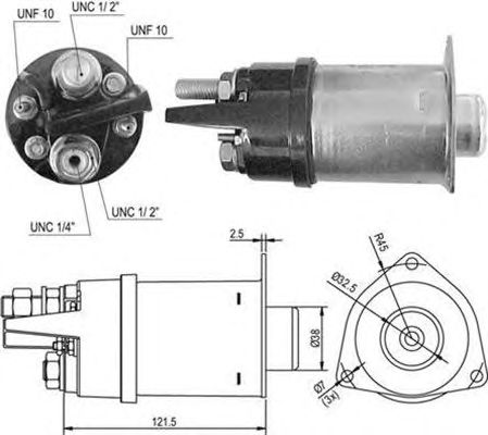 Solenoid, electromotor