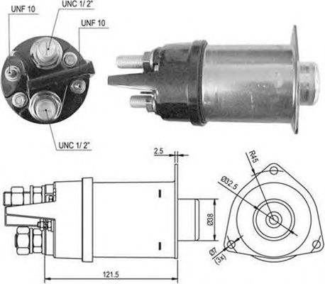 Solenoid, electromotor