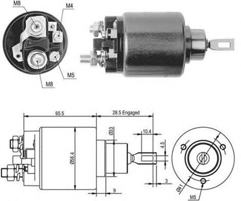 Solenoid, electromotor