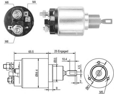 Solenoid, electromotor