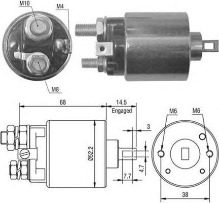 Solenoid, electromotor