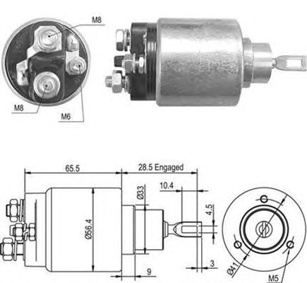 Solenoid, electromotor