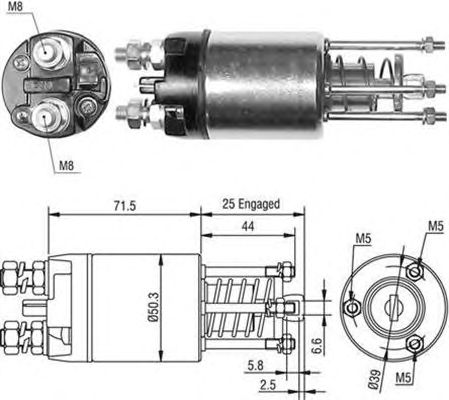 Solenoid, electromotor