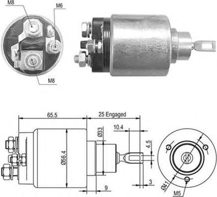 Solenoid, electromotor