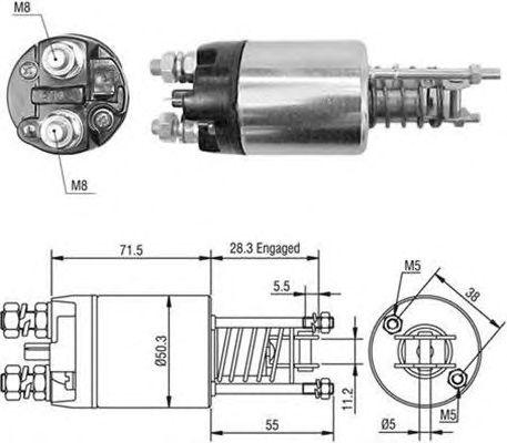 Solenoid, electromotor