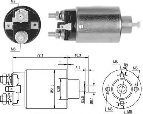 Solenoid, electromotor