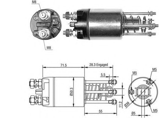 Solenoid, electromotor