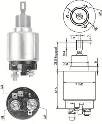 Solenoid, electromotor