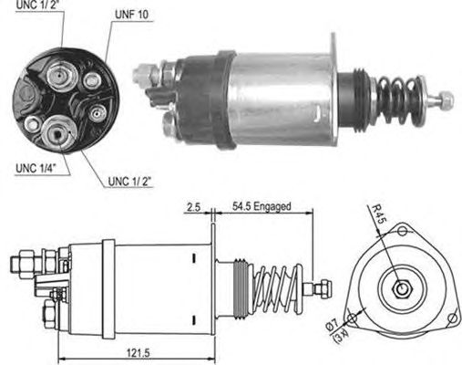 Solenoid, electromotor