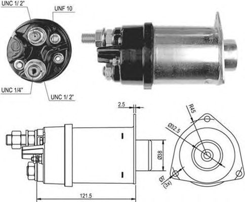 Solenoid, electromotor