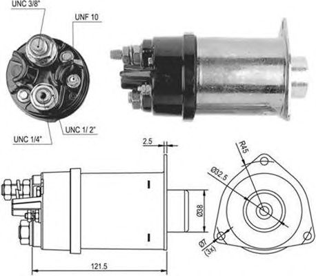 Solenoid, electromotor