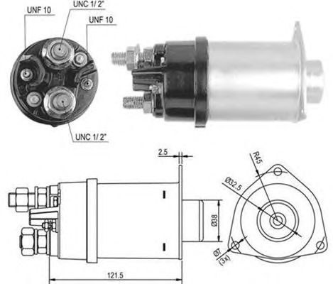 Solenoid, electromotor