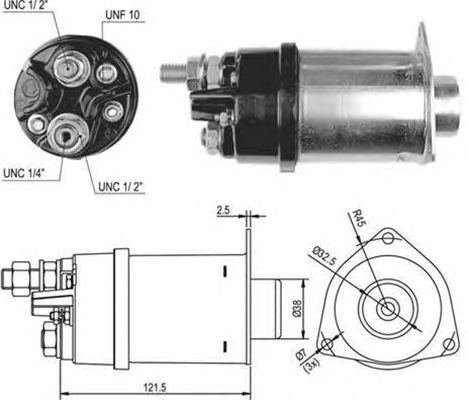 Solenoid, electromotor