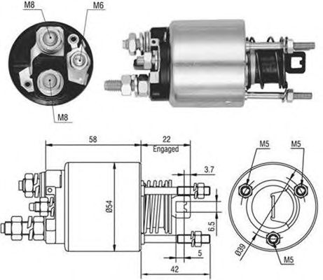 Solenoid, electromotor