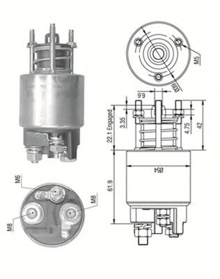 Solenoid, electromotor