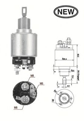 Solenoid, electromotor