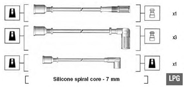 Set cablaj aprinder FIAT TEMPRA/TIPO 1,4 88-